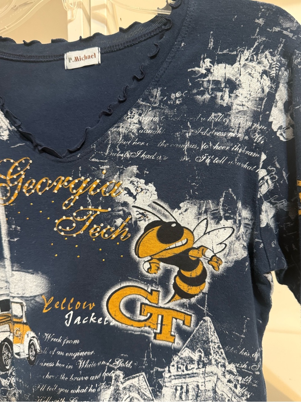 “P. Michael” Georgia Tech Graphic Top S/M - Picture 5 of 12